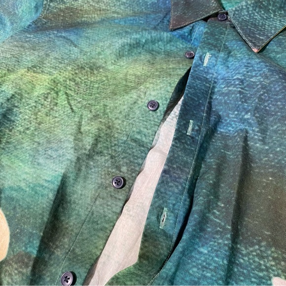 Rochambeau Yves Scherer Button Up Long Sleeve Shirt Disney Thumper RARE - Picture 6 of 11